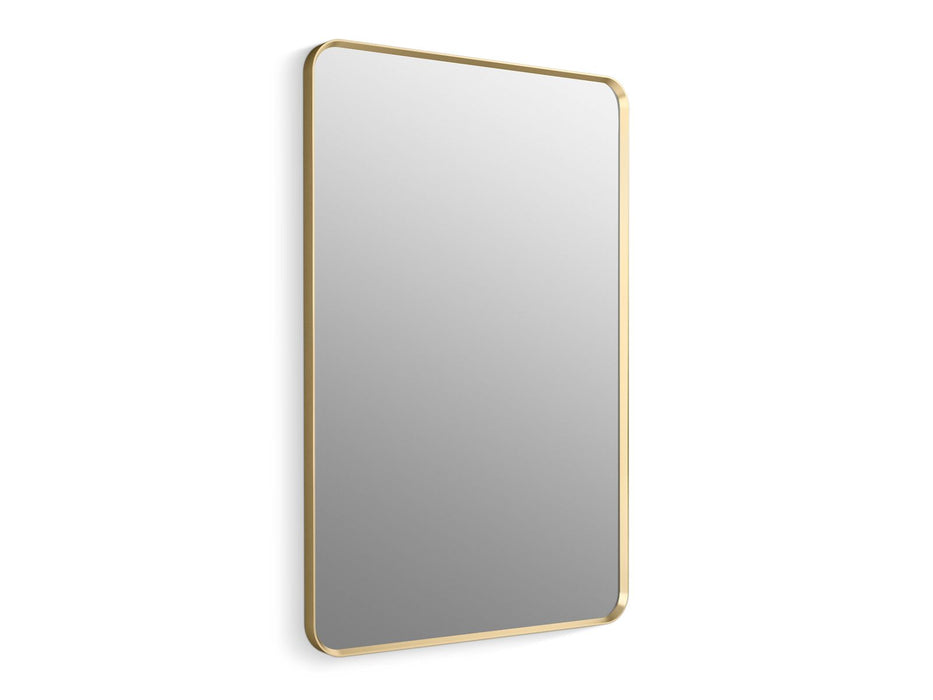 KOHLER K-31365 Essential 30" x 45" rectangular framed mirror, moderne brushed gold