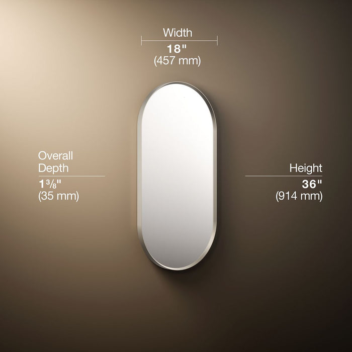 3/4 view of product with dimensions