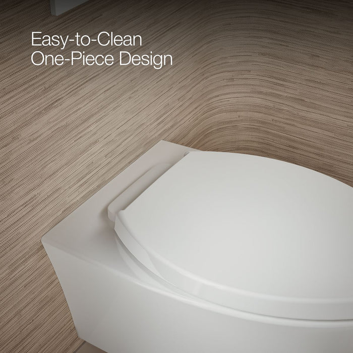 KOHLER K-31539 Veil Wall-hung compact elongated toilet, dual-flush