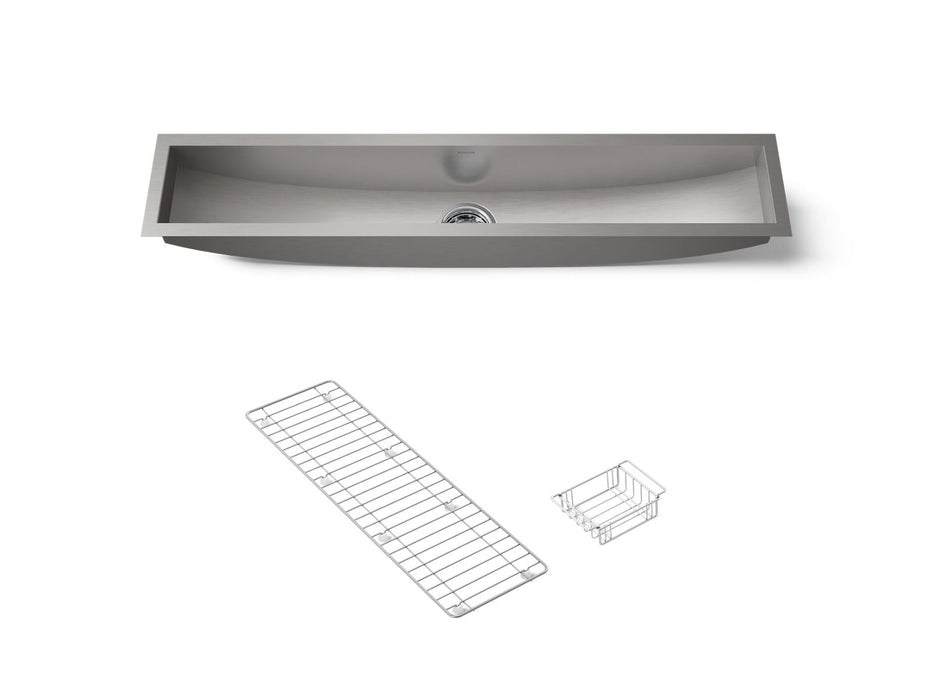 KOHLER K-3156 Undertone Trough 43" undermount single-bowl kitchen sink