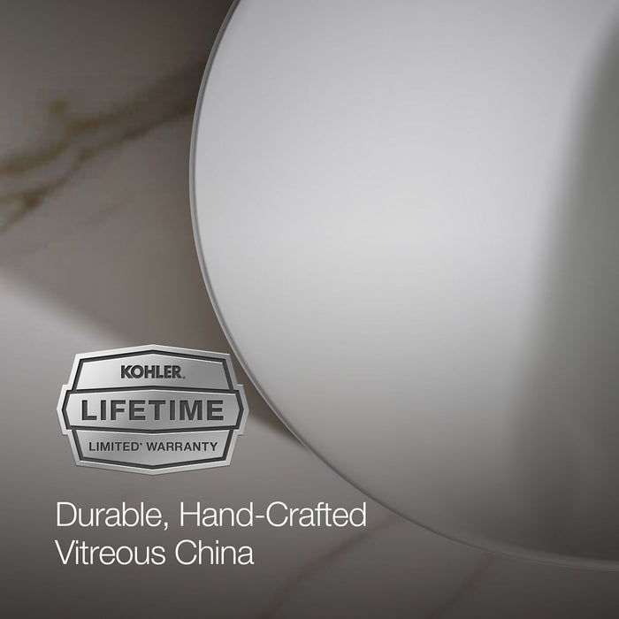 KOHLER K-31703-0 K-31703 Chalice 22-3/4" Oval Vessel Bathroom Sink, white - view 2