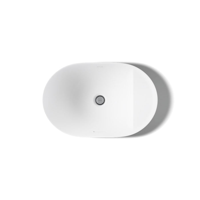 KOHLER K-31703-0 K-31703 Chalice 22-3/4" Oval Vessel Bathroom Sink, white - view 3