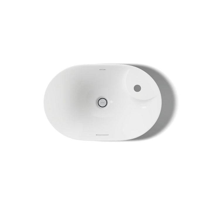 KOHLER K-31705-1 Chalice 22-3/4" oval vessel bathroom sink, white - view 2