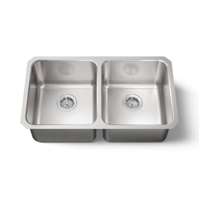 KOHLER K-3171 Undertone 31-1/2" undermount double-bowl kitchen sink