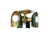3/4 view of product with dimensions