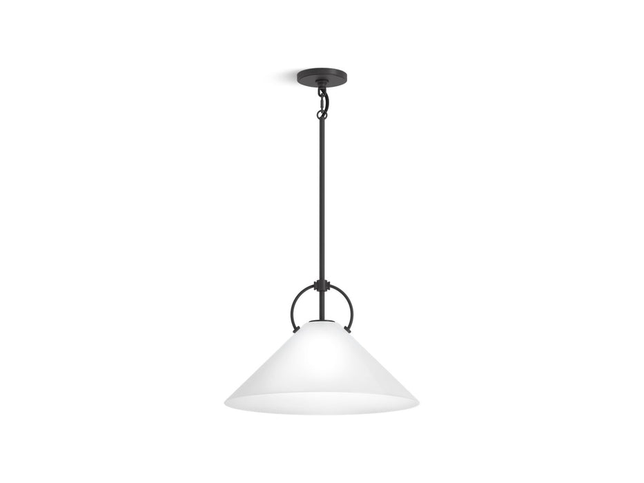KOHLER K-32261-PE01 Kernen by Studio McGee 18" pendant, matte black - view 2