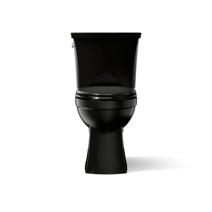 KOHLER K-32810 Kelston Two-piece elongated toilet, 1.28 gpf - Black Black