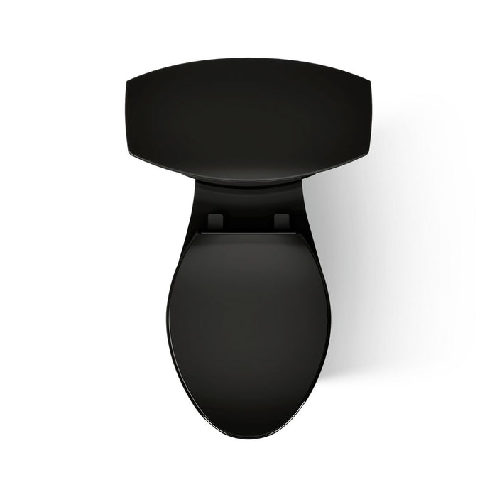 KOHLER K-32810 Kelston Two-piece elongated toilet, 1.28 gpf - Black Black