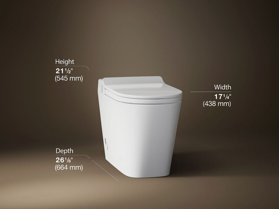 KOHLER K-32847-0 K-32847 Leap Lite One-piece Elongated Toilet, Dual-flush, white - view 3