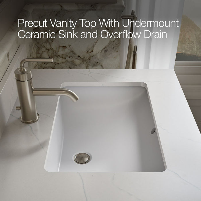 KOHLER K-33015 Solive 24" bathroom vanity cabinet with sink and quartz top