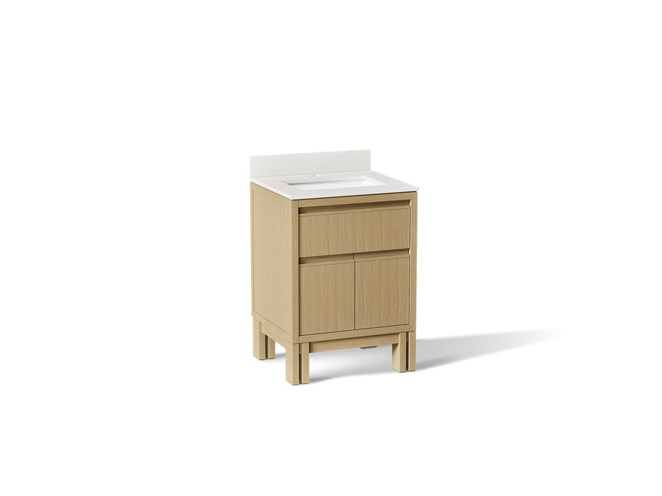 KOHLER K-33015 Solive 24" bathroom vanity cabinet with sink and quartz top