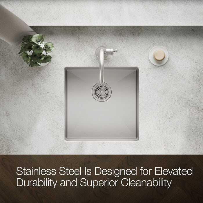 KOHLER K-33152 Strive 18-1/4" undermount single-bowl bar sink