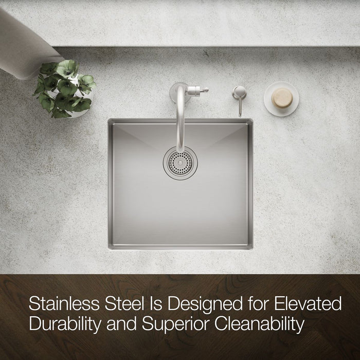 KOHLER K-33153 Strive 20" undermount single-bowl bar sink