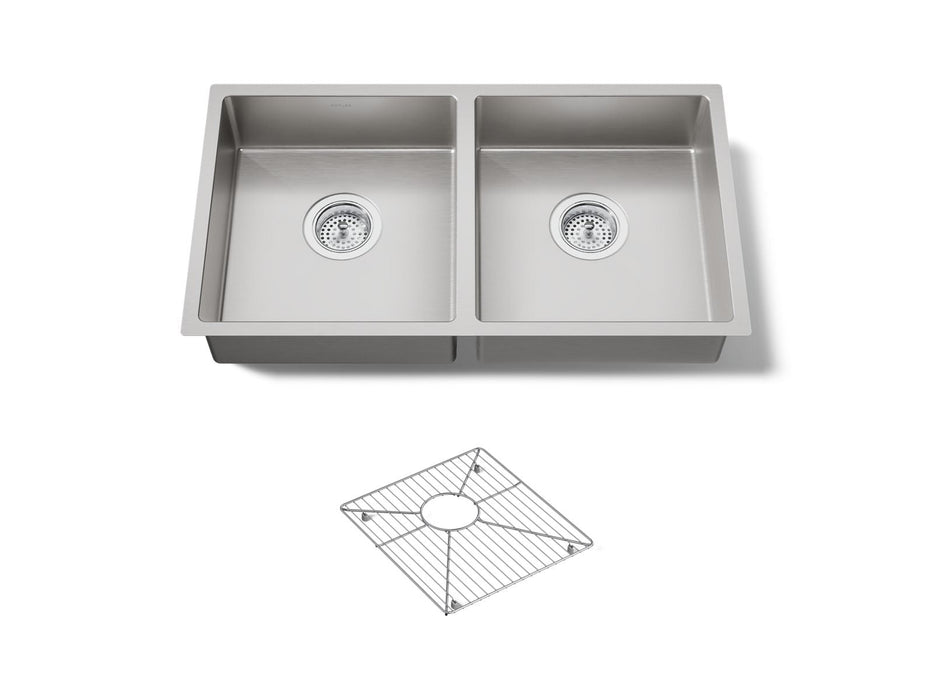 KOHLER K-33155 Strive 29-1/2" undermount double-bowl kitchen sink
