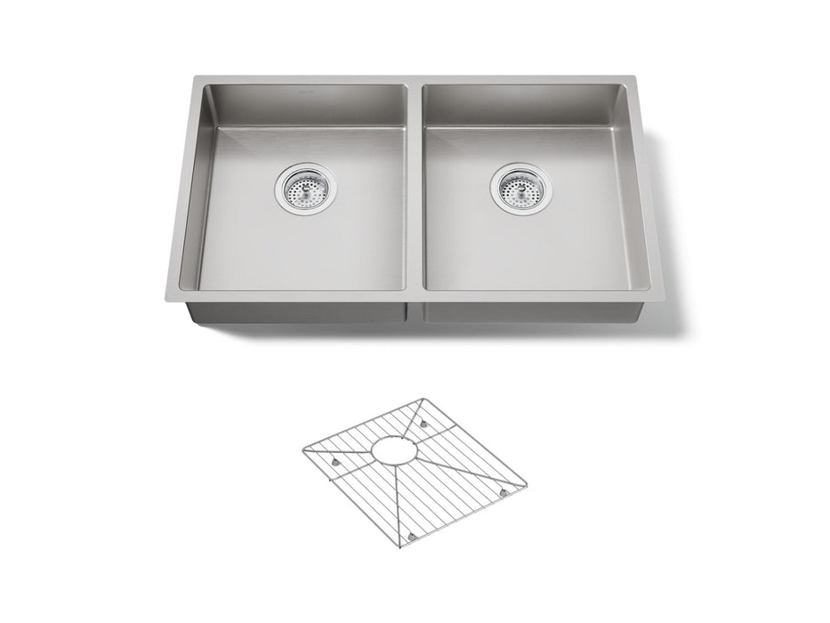 KOHLER K-33160 Strive 32" undermount double-bowl kitchen sink