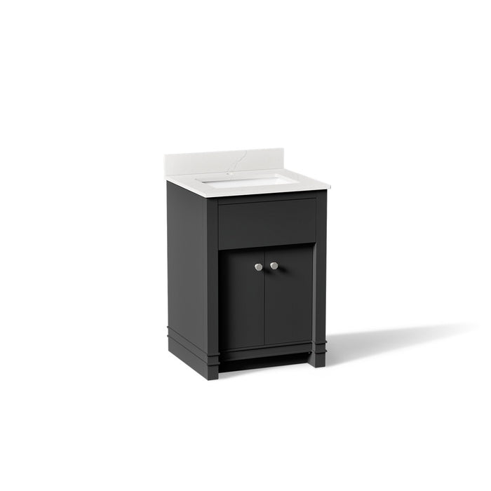 KOHLER K-33264 Alouette 24" bathroom vanity cabinet with sink and quartz top