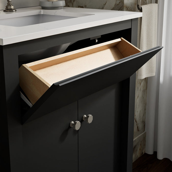 KOHLER K-33265 Alouette 30" bathroom vanity cabinet with sink and quartz top