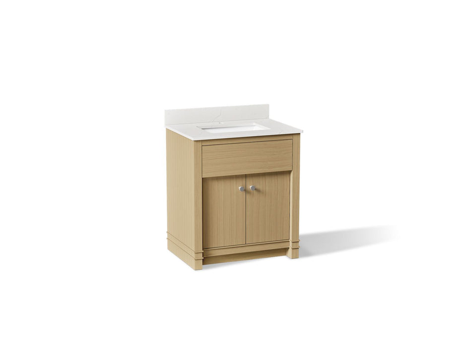 KOHLER K-33265 Alouette 30" bathroom vanity cabinet with sink and quartz top