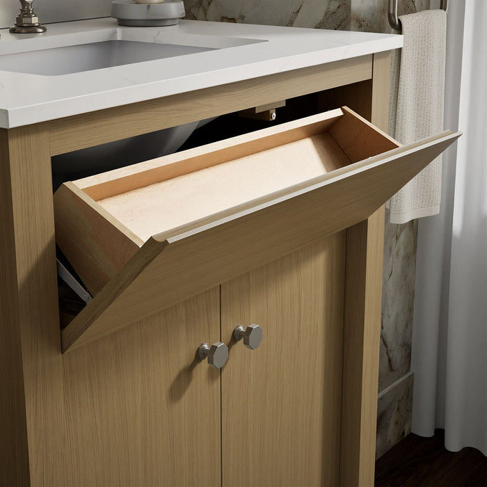 KOHLER K-33265 Alouette 30" bathroom vanity cabinet with sink and quartz top