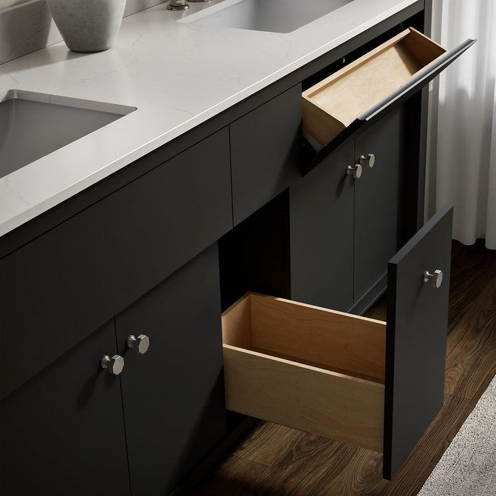 KOHLER K-33294 Alouette 72" bathroom vanity cabinet with sinks and quartz top