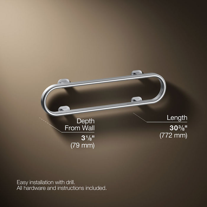 3/4 view of product with dimensions