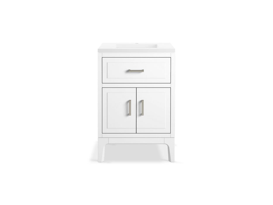 KOHLER K-33551-ASB Seer 24" bathroom vanity cabinet with sink and quartz top