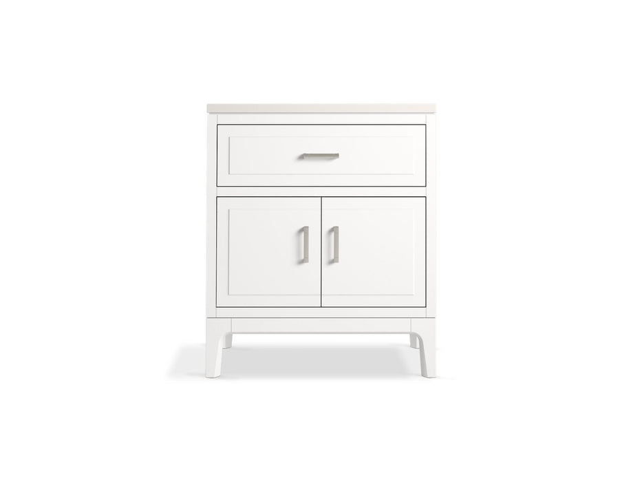 KOHLER K-33552-ASB Seer 30" bathroom vanity cabinet with sink and quartz top
