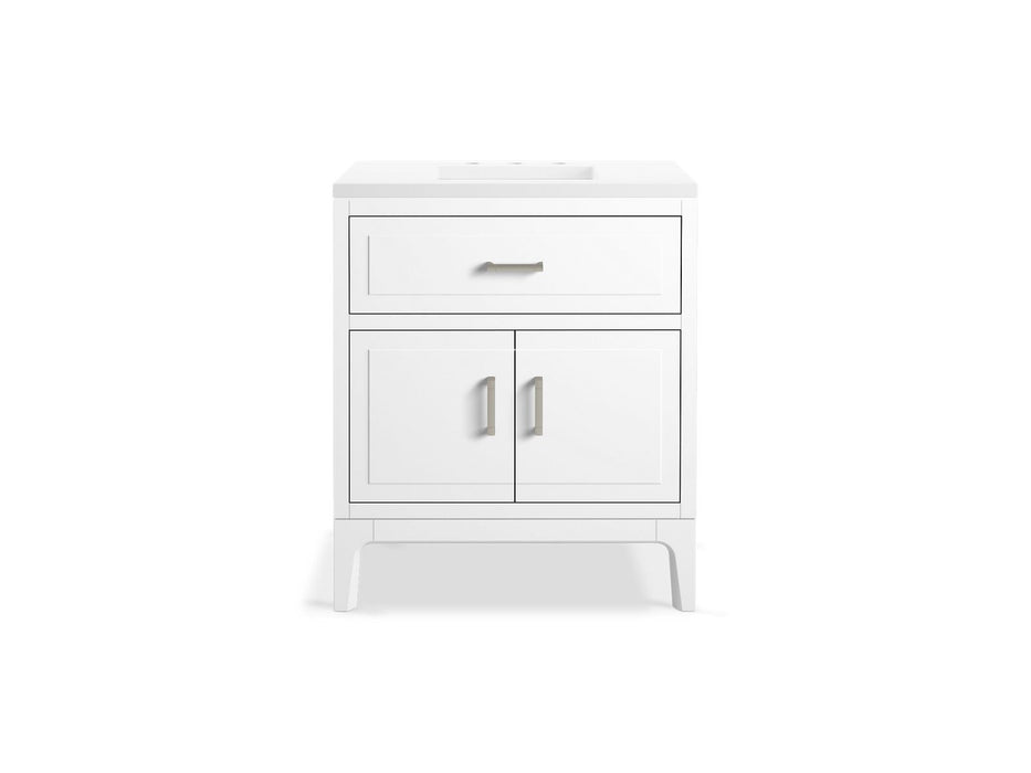 KOHLER K-33552-ASB Seer 30" bathroom vanity cabinet with sink and quartz top
