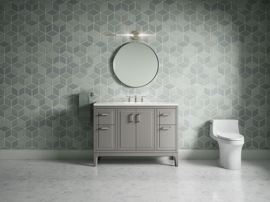 KOHLER K-33554-ASB Seer 48" bathroom vanity cabinet with sink and quartz top