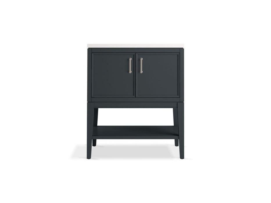 KOHLER K-33578-ASB Winnow 30" bathroom vanity cabinet with sink and quartz top