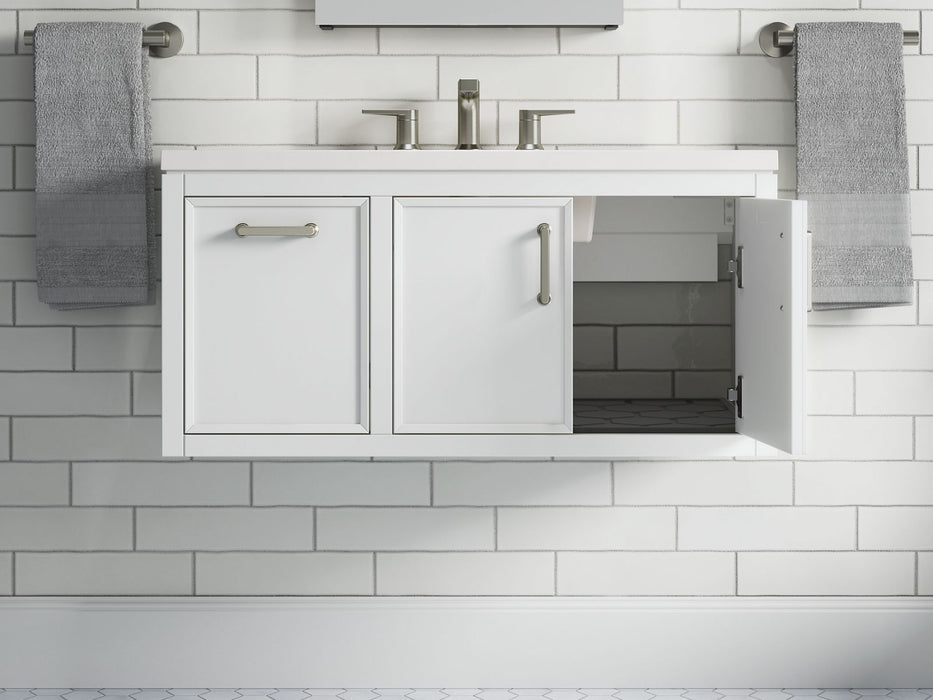 KOHLER K-33579-ASB Winnow 36" bathroom vanity cabinet with sink and quartz top