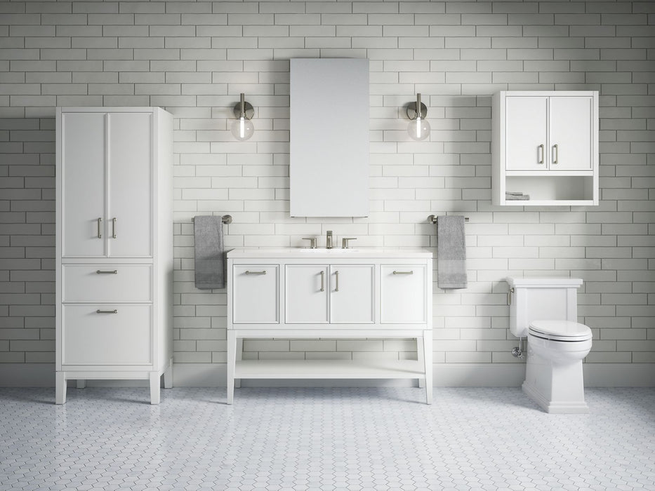 KOHLER K-33580-ASB Winnow 48" bathroom vanity cabinet with sink and quartz top
