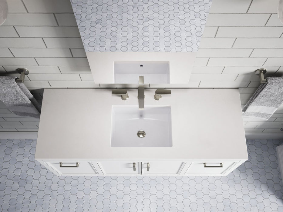 KOHLER K-33580-ASB Winnow 48" bathroom vanity cabinet with sink and quartz top