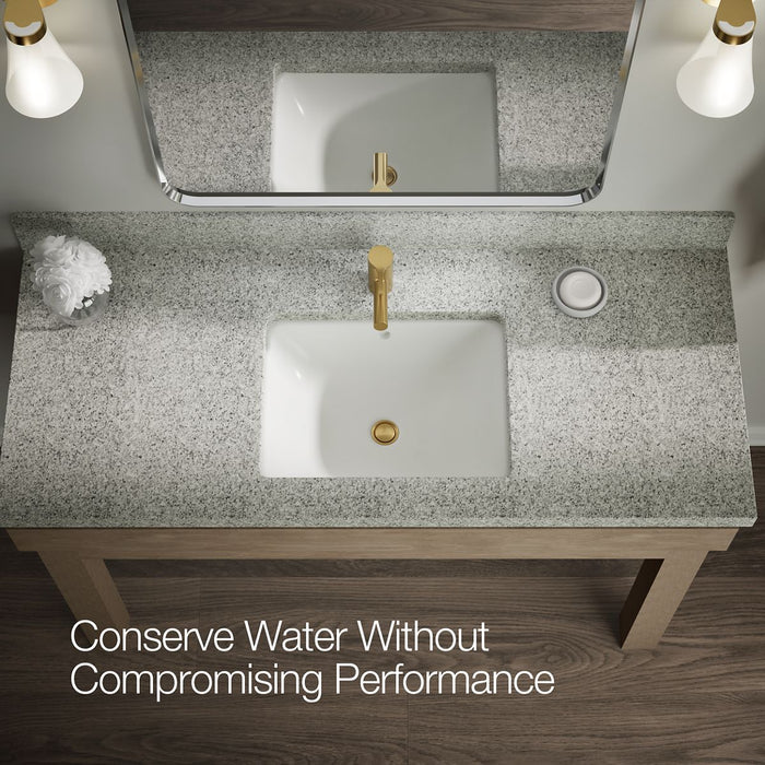 KOHLER K-33590-4N Elate Single-handle bathroom sink faucet, 0.5 gpm, vibrant brushed moderne brass - view 4