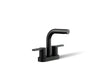 KOHLER K-33591-4 Elate Centerset bathroom sink faucet, 1.2 gpm, matte black