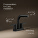 KOHLER K-33591-4 Elate Centerset bathroom sink faucet, 1.2 gpm, matte black - view 4