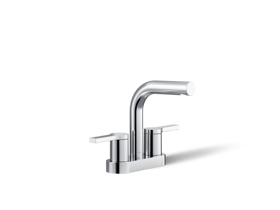 KOHLER K-33591-4 Elate Centerset bathroom sink faucet, 1.2 gpm, polished chrome
