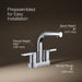 KOHLER K-33591-4 Elate Centerset bathroom sink faucet, 1.2 gpm, polished chrome - view 4