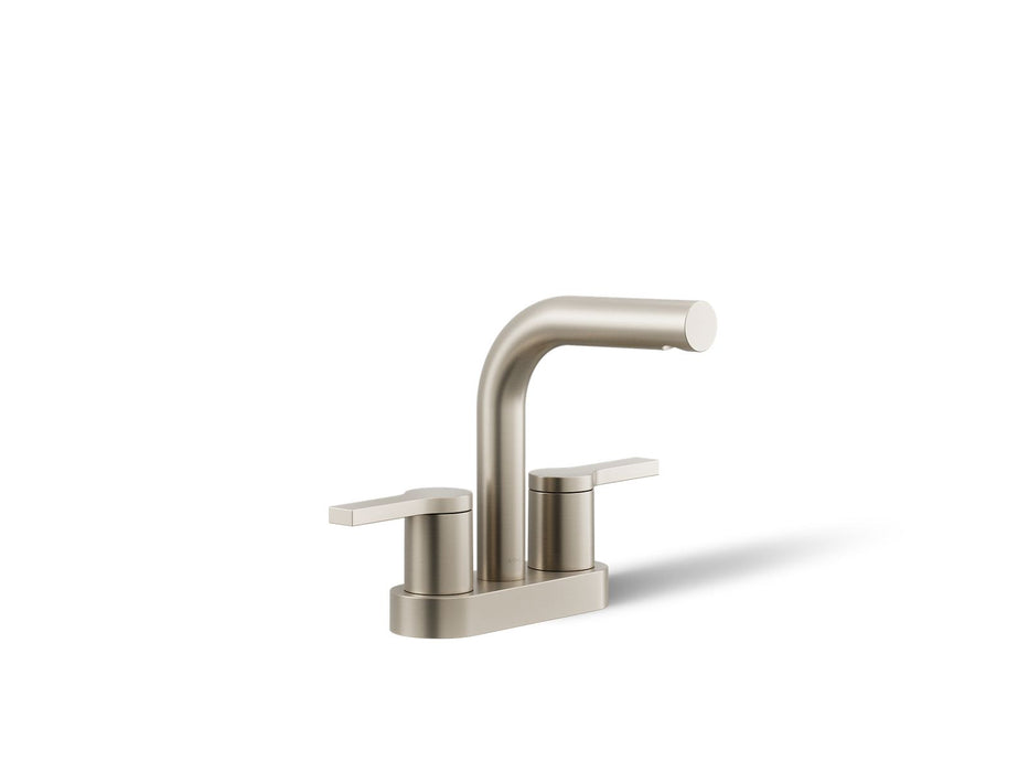 KOHLER K-33591-4 Elate Centerset bathroom sink faucet, 1.2 gpm, vibrant brushed nickel