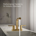KOHLER K-33591-4K Elate Centerset bathroom sink faucet, 1.0 gpm, vibrant brushed moderne brass - view 2