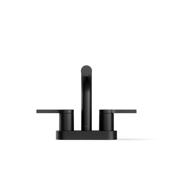 KOHLER K-33591-4N Elate Centerset bathroom sink faucet, 0.5 gpm, matte black - view 5