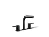 KOHLER K-33592-4 Elate Widespread bathroom sink faucet, 1.2 gpm, matte black