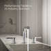 KOHLER K-33592-4 Elate Widespread bathroom sink faucet, 1.2 gpm, polished chrome - view 2