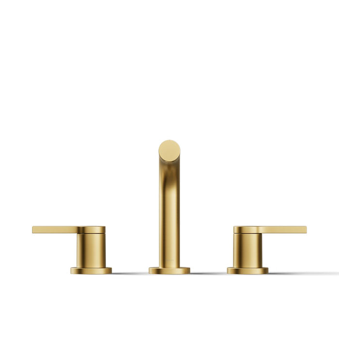 KOHLER K-33592-4N Elate Widespread bathroom sink faucet, 0.5 gpm, vibrant brushed moderne brass - view 5