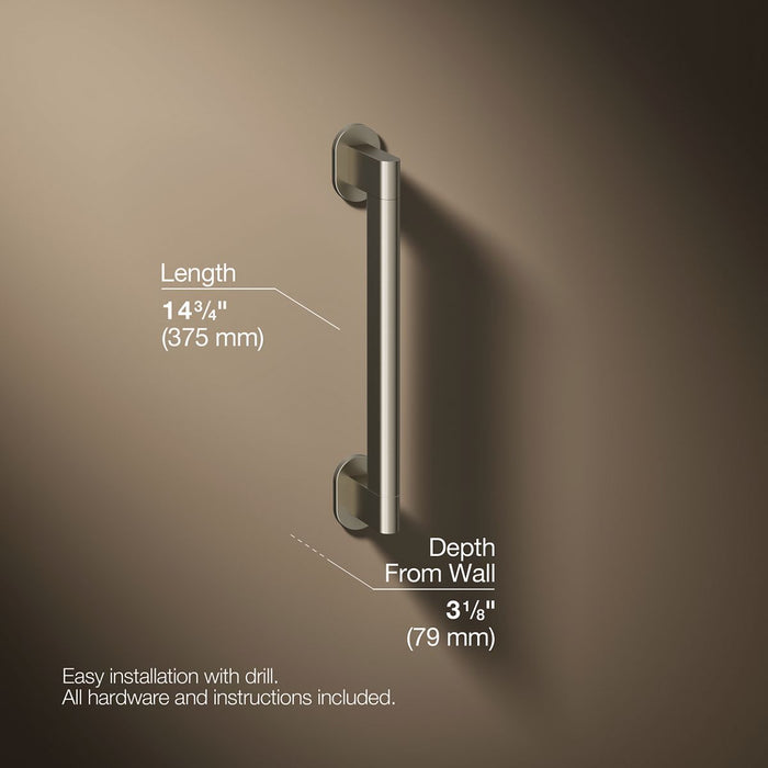 3/4 view of product with dimensions