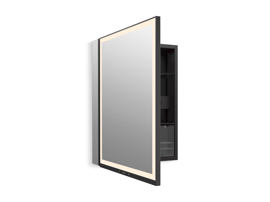 KOHLER K-33690-L Collage 24" x 32" lighted framed medicine cabinet, left-hinged, not applicable - view 4