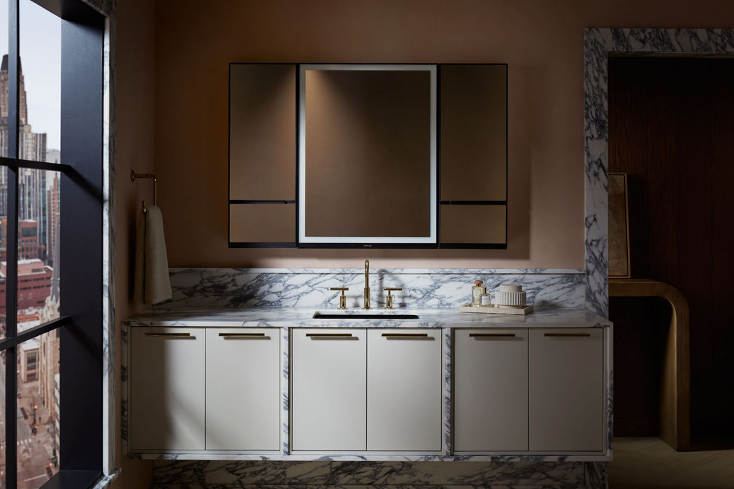KOHLER K-33694-L Collage 12" x 32" framed medicine cabinet, left-hinged