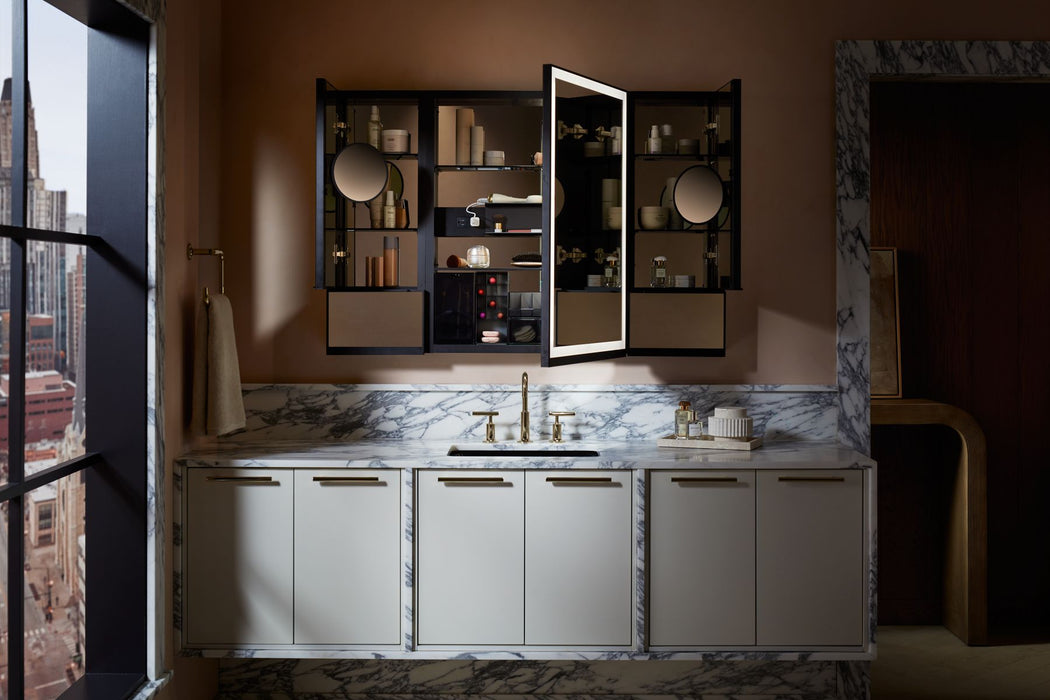 KOHLER K-33695-L Collage 12" x 32" framed medicine cabinet, left-hinged, not applicable - view 3