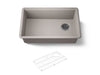 KOHLER K-33712 Billings 29" undermount single-bowl kitchen sink, matte taupe