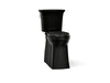 KOHLER K-33813 Corbelle Tall two-piece elongated toilet with skirted trapway, 1.28 gpf, black black